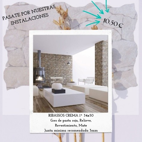 Ribassos Crema 34×50 – Textura natural, resultado impecable